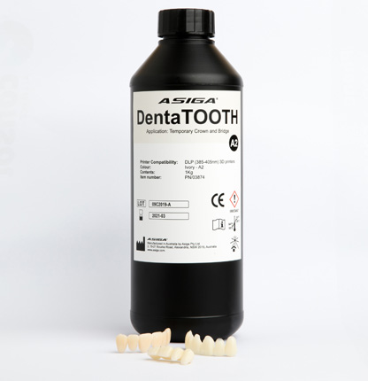 Для изготовления зубных протезов Asiga DentaTOOTH A1 1kg Bottle