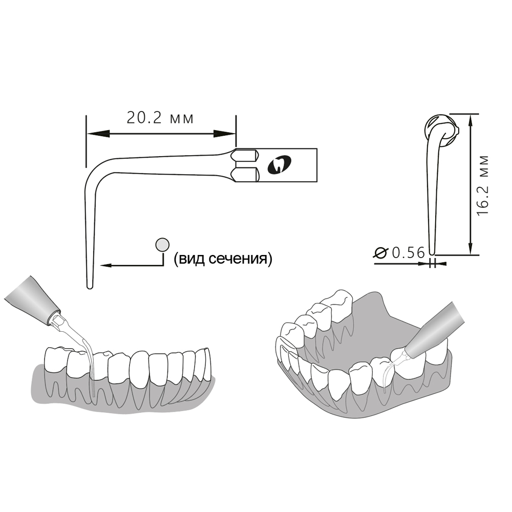 Насадка для скалера P53R/P53R-S