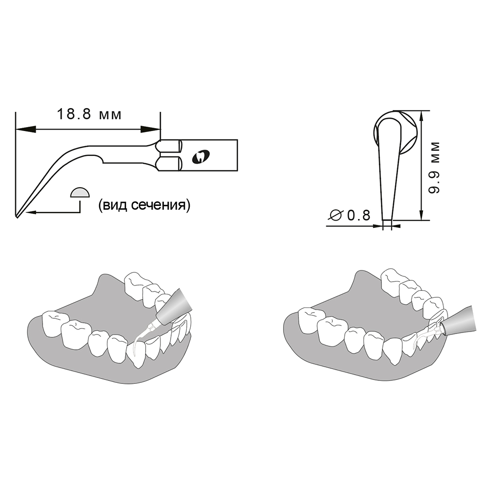 Насадка для скалера G1/G1-S