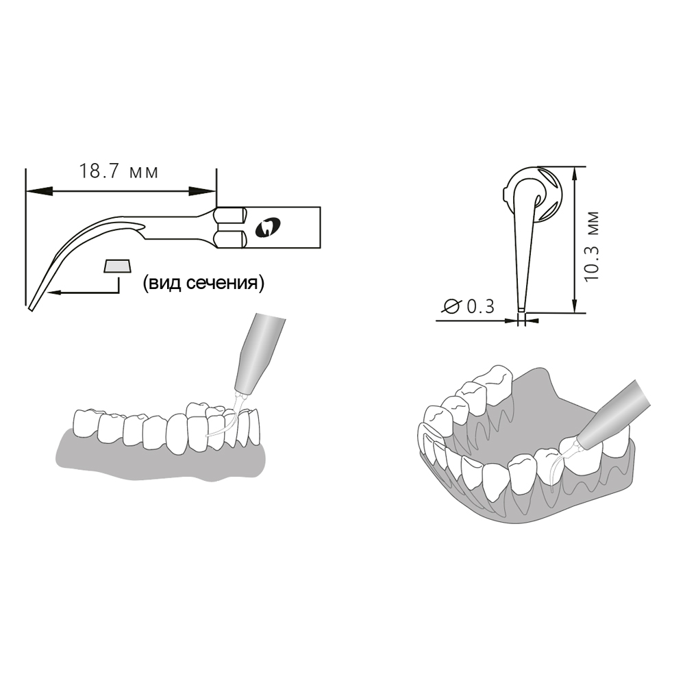 Насадка для скалера P1/P1-S