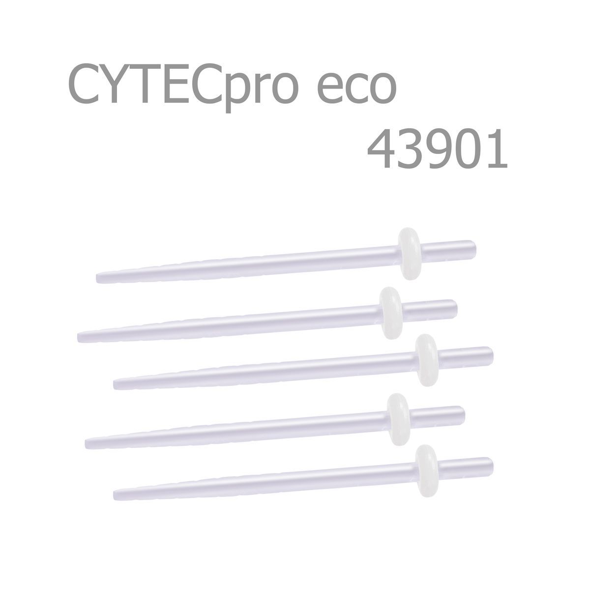 Штифты стекловолоконные полупрозрачные гладкие CYTECpro eco, 5 шт.