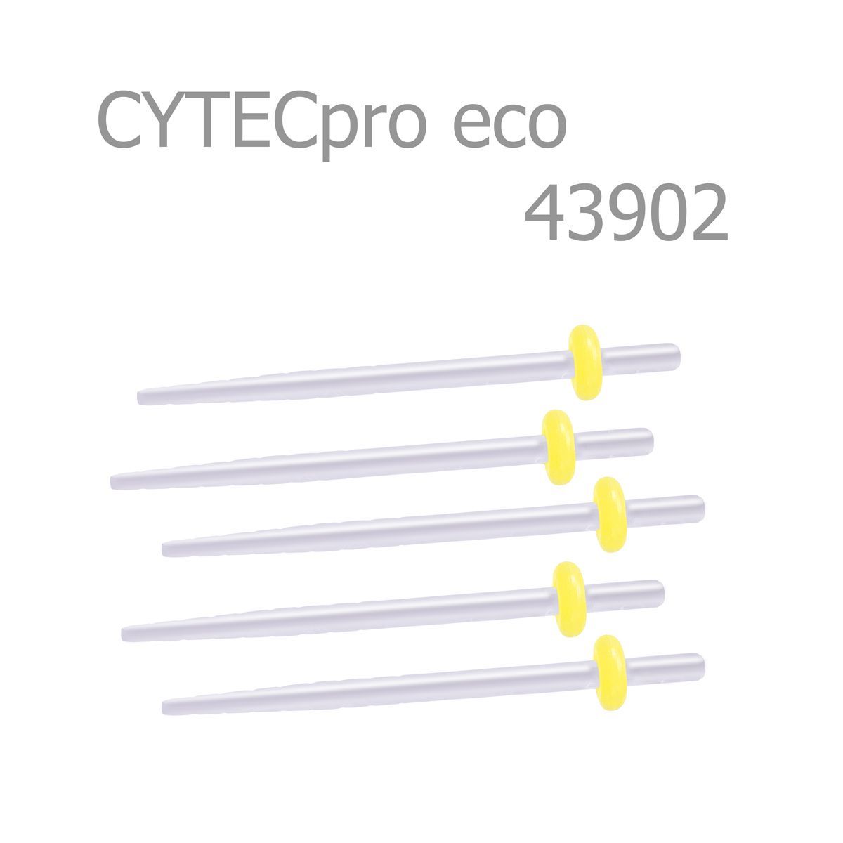 Штифты стекловолоконные полупрозрачные гладкие CYTECpro eco, 5 шт.