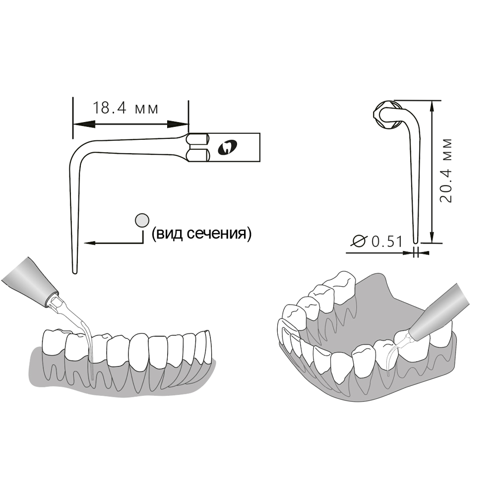 Насадка для скалера P50L/P50L-S