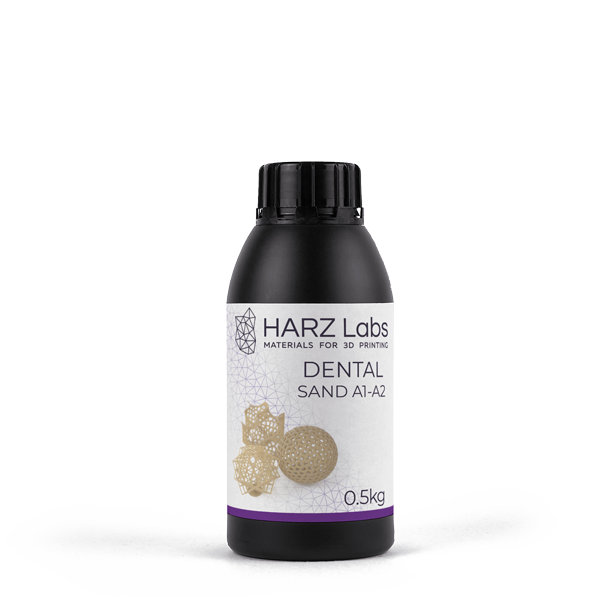 Фотополимер HARZ Labs Dental Sand (A3), бежевый (500 гр)